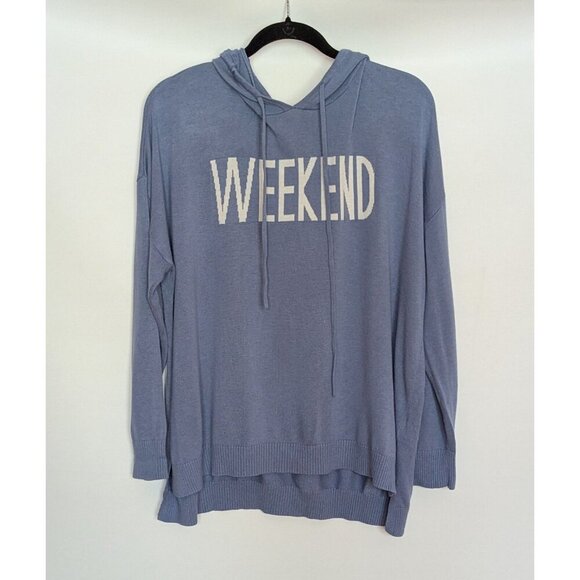 Rachel Zoe Lightweight Weekend Sweater Hoodie in Periwinkle Size 2X - Picture 1 of 5